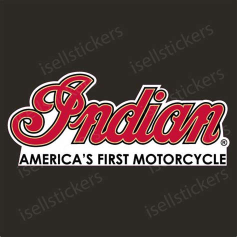 Indian Motorcycle Americas First Vintage Bumper Sticker Window Decal