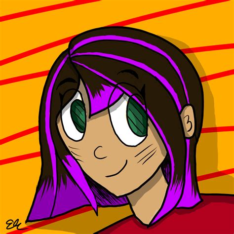 Purple Haired Girl By Doubleagente On Newgrounds