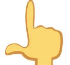 Pointing Up Emoji / Backhand Index Pointing Up Emoji Meaning