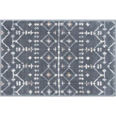 Tayse Rugs Madison Dark Gray 2 Ft X 3 Ft Scatter Area Rug Mdn3341 2x3