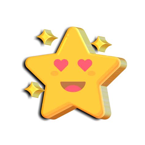 Cute Star Emoji 12959024 Png