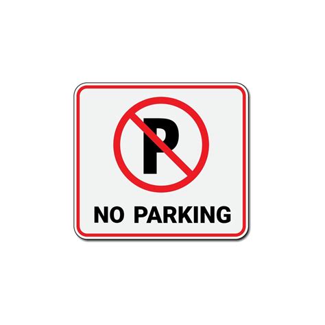 No Parking Sign Or Traffic Parking Ban Sign Isolated On White