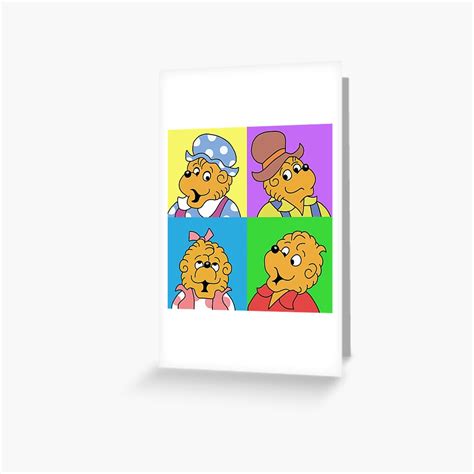 Berenstain Bears Pop Squares Brother Sister Mama And Papa