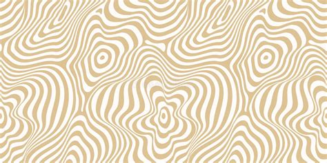 Vector Abstract Seamless Pattern Trendy Gold Background With Curved