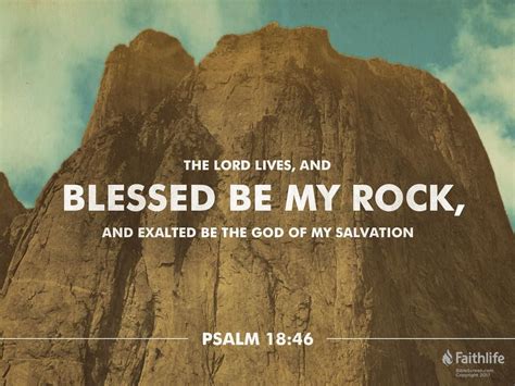 The Lord Lives And Blessed Be My Rock And Exalted Be The God Of My