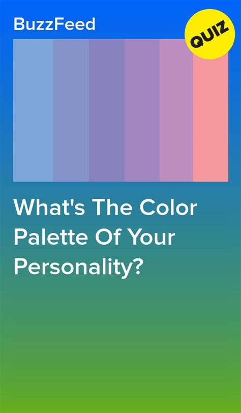 Whats The Color Palette Of Your Personality By Buzzfeed On Amazon