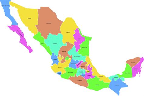 Map Mexico With States Get Latest Map Update