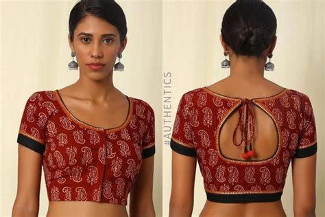 10 Must Try Simple Saree Blouse Front And Back Designs • Keep Me Stylish Saree Jacket Designs