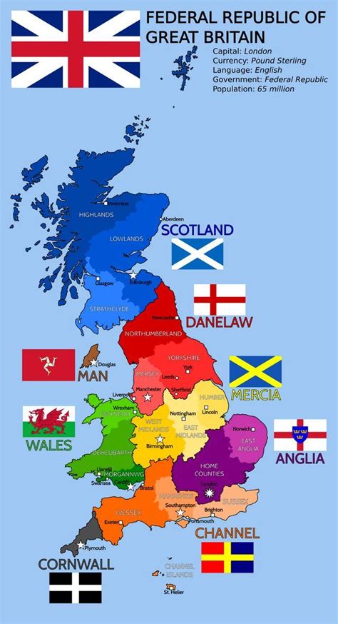 Great Britain Map England Map Map Of Britain Geography Map