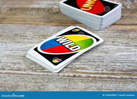Uno Playing Cards Wild Editorial Stock Photo Image Of Shelf 183452803