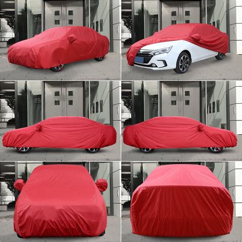Universal Black 7 Sizes Car Cover Outdoor Weather Waterproof Breathable