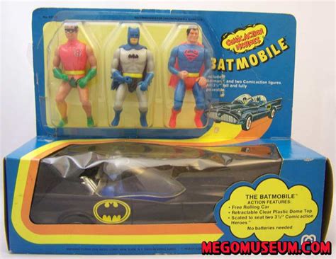 Bat Mobile Set Comic Action Heroes Gallery Batman Mego