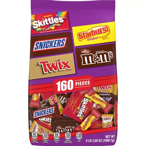 Picture Of Skittles Starburst Snickers Twix Mandms Halloween Candy Variety Pack Fun Size 67