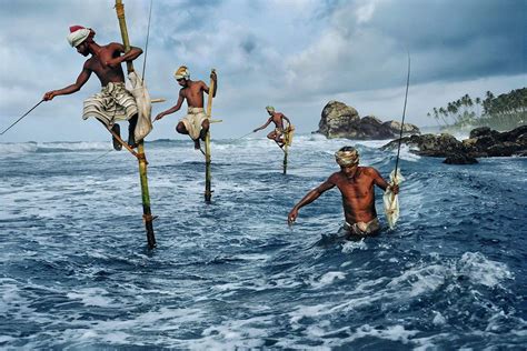 Stilt Fishermen Sri Lanka South Coast Rpics