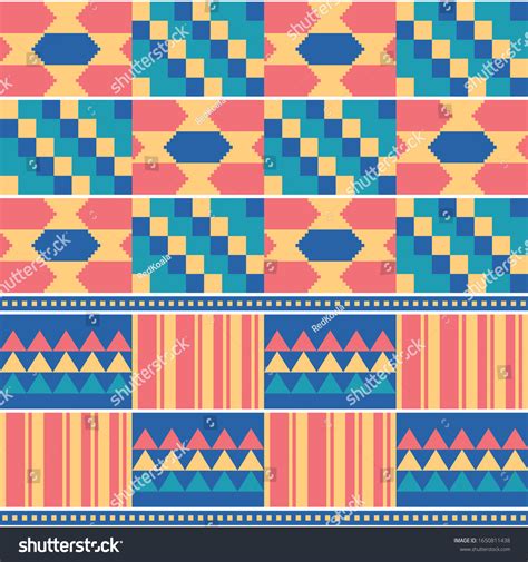 African Tribal Kente Mud Cloth Style Stock Vector Royalty Free