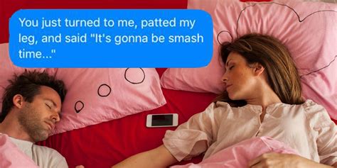 this woman texts her husband every hilarious thing he says in his sleep — cosmopolitan text