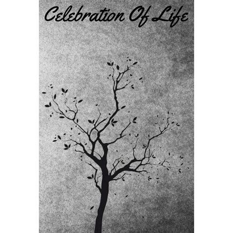 Celebration Of Life Funeral Guest Book For Loved Ones To Sign