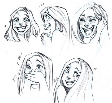 Laughing And Smiling Faces By Myed89 On Deviantart Drawing