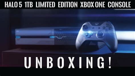 Halo 5 Limited Edition 1tb Xbox One Console Unboxing Youtube