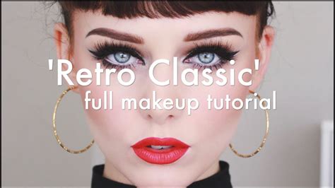 retro classic makeup tutorial youtube