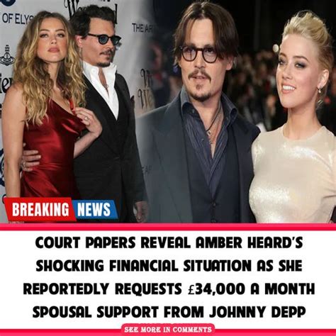 court papers reveal amber heard s shocking financial situation as she reportedly requests £