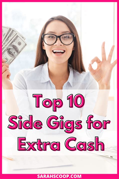 top 10 side gigs for extra cash sarah scoop