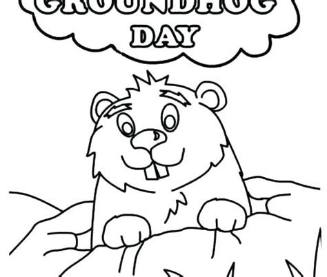 Groundhog Day Coloring Pages at GetColorings.com | Free printable