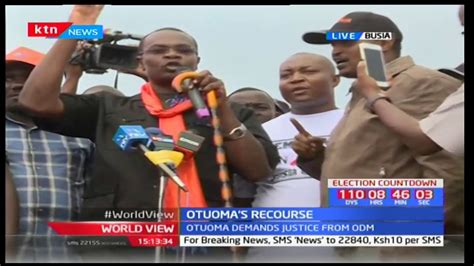 mp paul otuoma makes a public declaration to the people of busia in leading them as governor