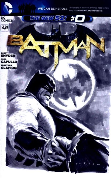 Batman 0 Blank Batman Sketch Lewis Larosa Cgc 98 Comic Art