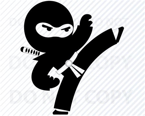 Ninja Svg Files For Cricut Boy Ninja Vector Images Clipart Etsy