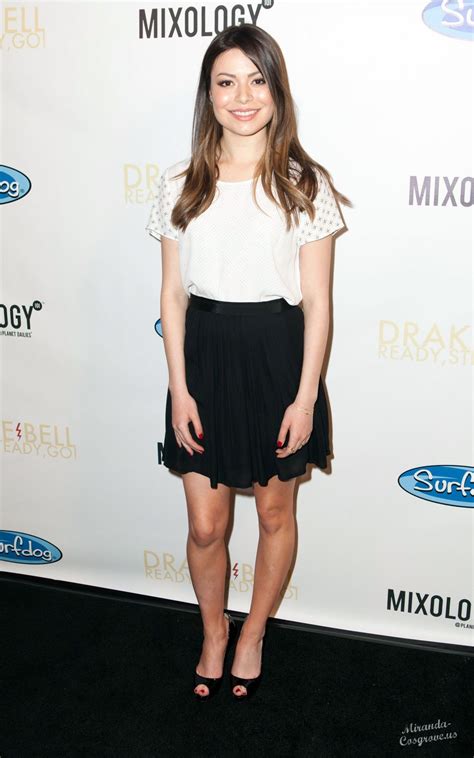 Hope she keeps singing and doesn't go down hill like most child stars. MIRANDA COSGROVE at Drake Bell's Album Release Party ...