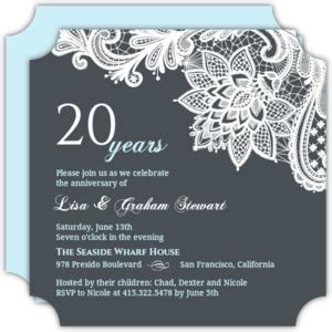 The photography collection of our beautiful wedding cards, wedding stationery and invites. 20th Anniversary Invitations