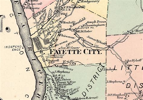 1872 Map Of Washington Township Fayette County Pa Fayette City Etsy