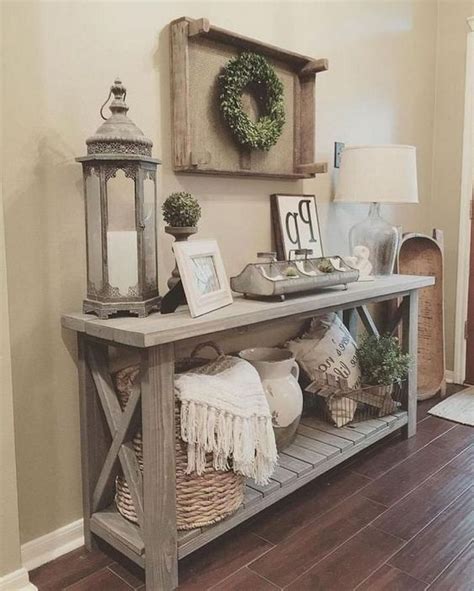 52 Cozy And Simple Farmhouse Entryway Décor Ideas - DigsDigs