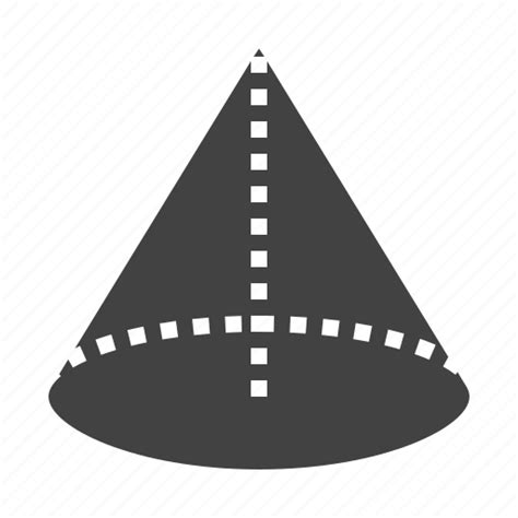 3d Cone Figure Geometry Shape Icon