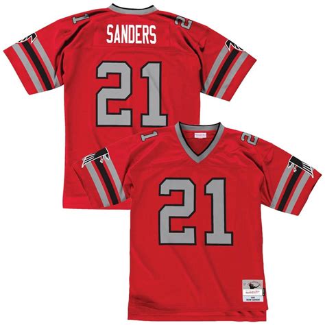 Mitchell And Ness Deion Sanders 21 Atlanta Falcons Legacy Throwback Nfl