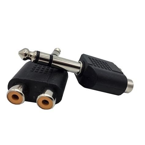 Raz Tech 635mm Male To Dual Rca Female Audio Adapter Connector Pack