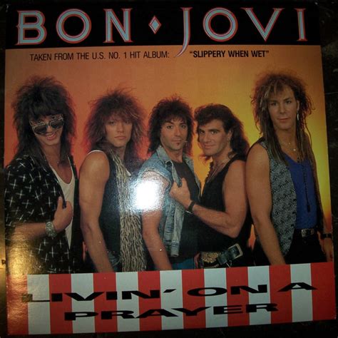 Bon Jovi Livin On A Prayer 1987 Vinyl Discogs