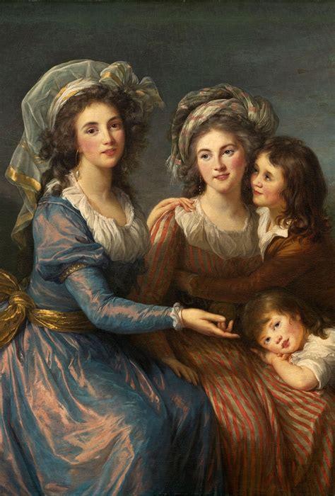1787 Elisabeth Louise Vigee Le Brun The Blue Gown On The Left Is One Of