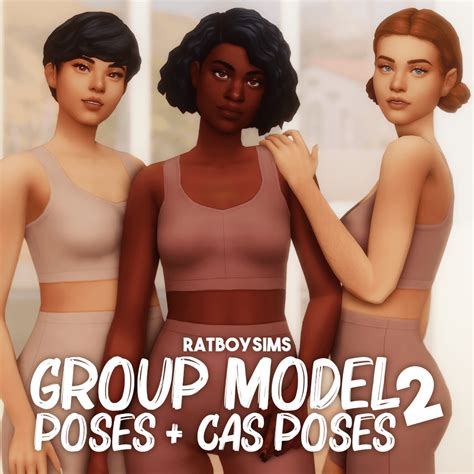 Sims 4 Group Model Poses 2 The Sims Book