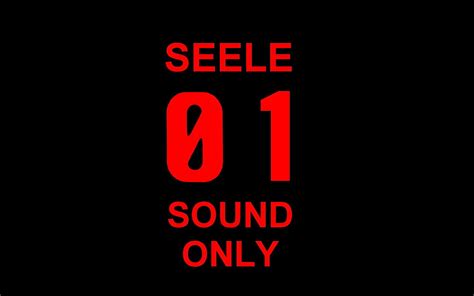 Seele 01 Sound Only Text Neon Genesis Evangelion Hd Wallpaper Wallpaper Flare