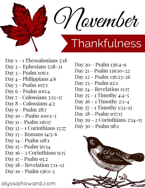 Printable Daily Scripture Calendar