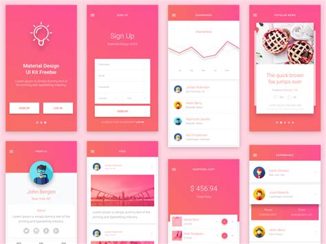 But i suggest you to first decide what you want. Android Material Design App Templates free resources for ...
