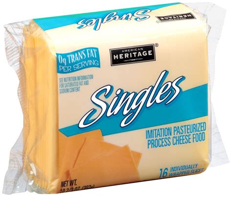 American Heritage® Imitation Pasteurized Process Cheese Food Singles 16