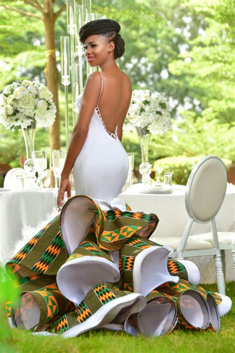 Bridal List Viral 2019 Ghanaian Jaw Dropping Kente Wedding Dress A