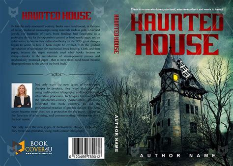 Horror Book Cover Design Haunted House