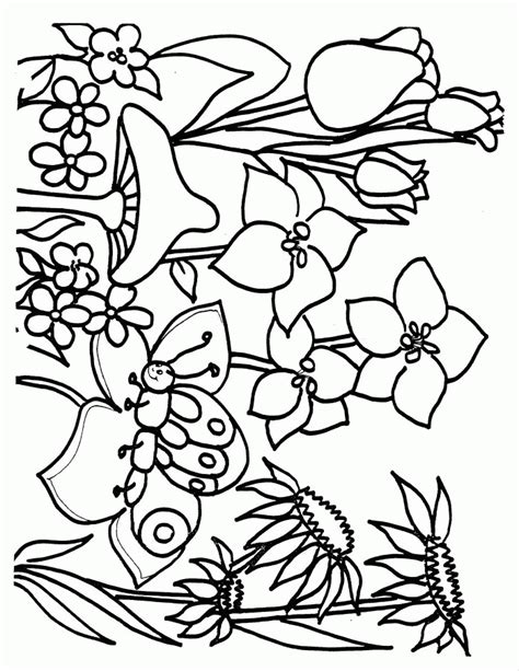 Free printable spring coloring pages. Spring Coloring Pages 2018- Dr. Odd