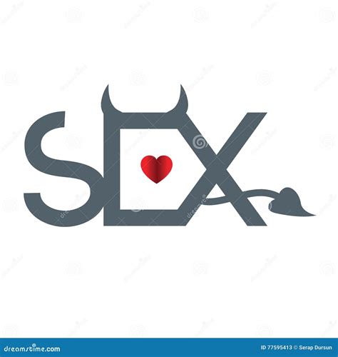 devil sex logo concept stock vector illustration of romance 77595413