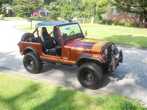 Buy Used 1979 Jeep Cj7 Renegade Original Paint And Graphics 304 V 8