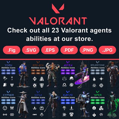 Valorant Iso Agent Abilities Icons Svg Png Eps Pdf Figma Etsy